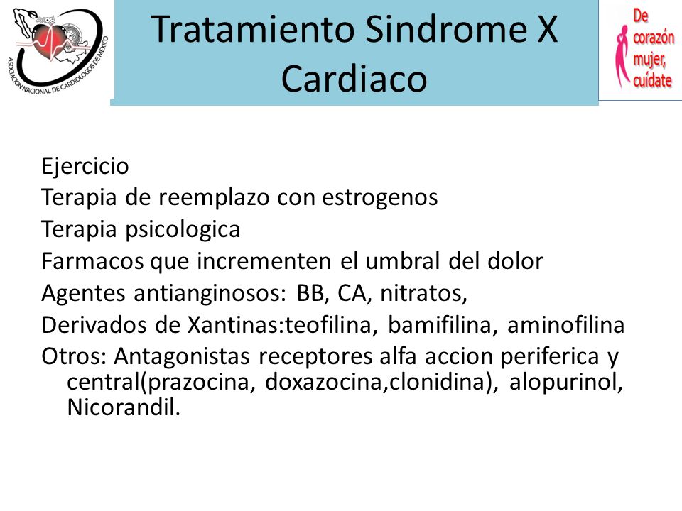 Síndrome cardíaco x síntomas